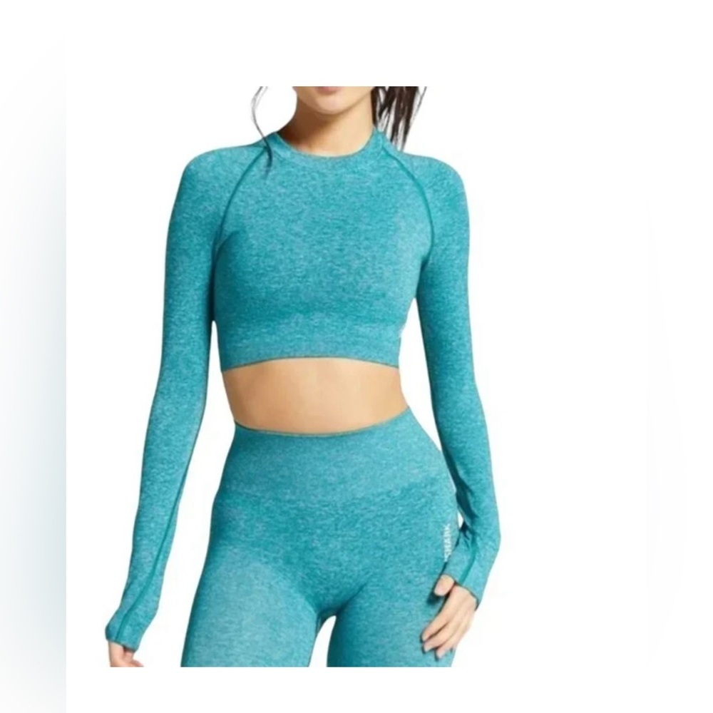 Gymshark Adapt Marl Seamless Crop Top small